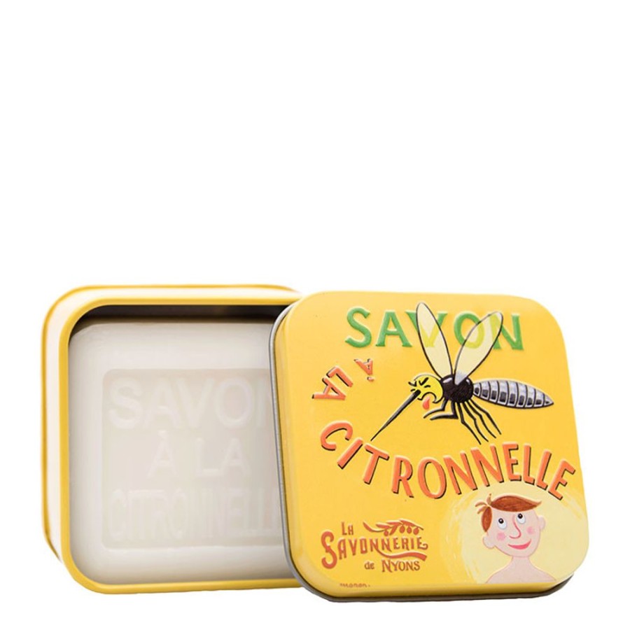 Soins La Savonnerie de Nyons Savon Solide | Boite Metal & Savon A La Citronnelle