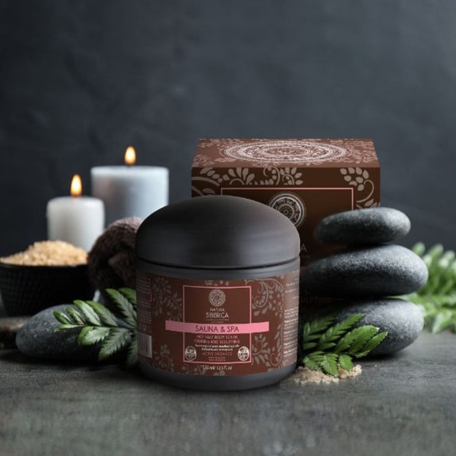 Soins Natura Siberica Gommage | Gommage Sculptant Chauffant Au Sel Pour Le Corps