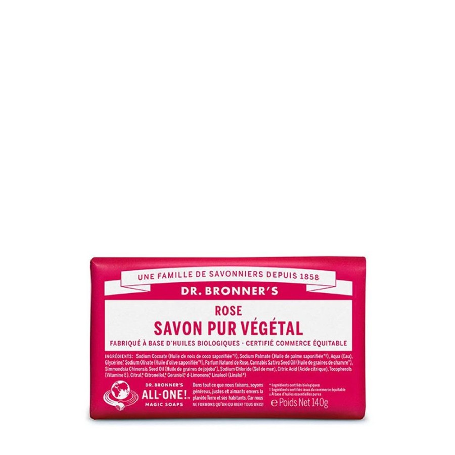 Soins Dr. Bronner's Savon Solide | Savon Rose