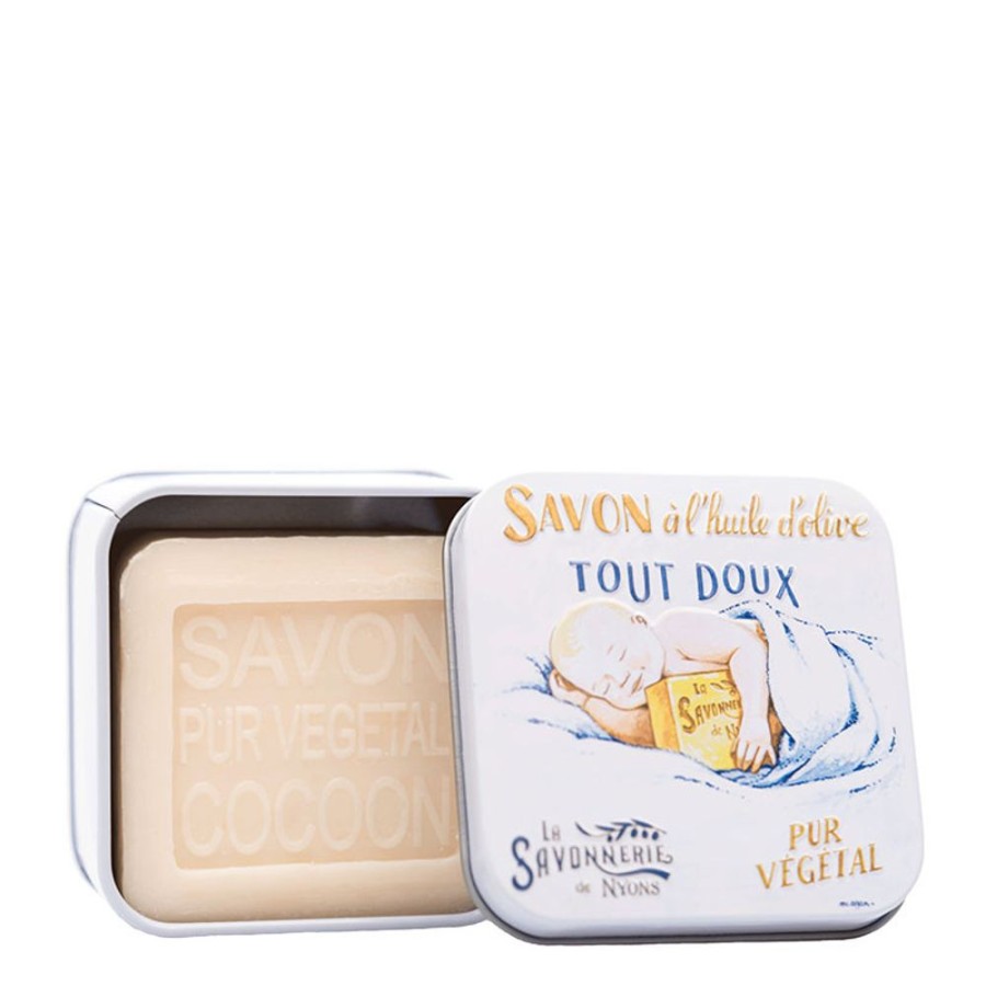 Soins La Savonnerie de Nyons Savon Solide | Boite Metal "Bebe Douceur" & Savon