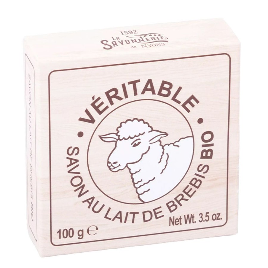 Soins La Savonnerie de Nyons Savon Solide | Savon Rond Au Lait De Brebis Bio