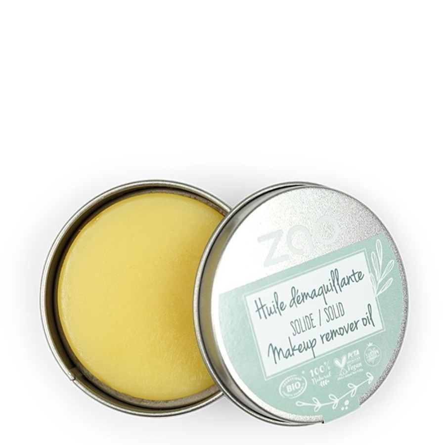 Soins Zao Essence of Nature Demaquillant & Nettoyant | Huile Demaquillante Solide En Boite