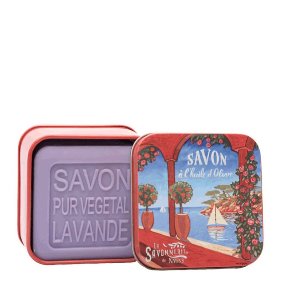 Soins La Savonnerie de Nyons Savon Solide | Boite Metal "Riviera" & Savon