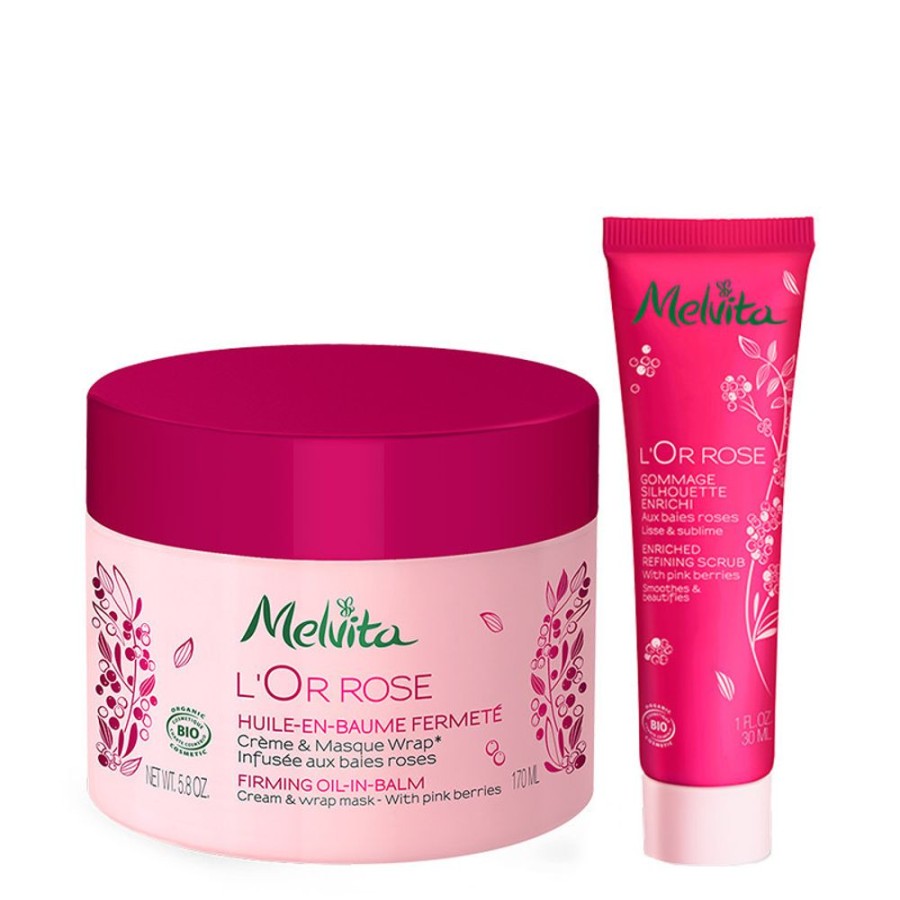 Soins Melvita Minceur & Fermete | Duo Baume Fermete L'Or Rose