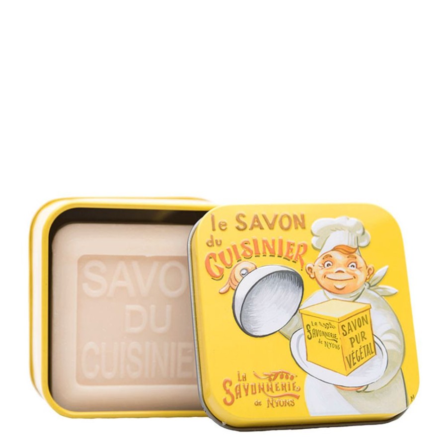 Soins La Savonnerie de Nyons Savon Solide | Boite Metal & Savon Du Cuisinier