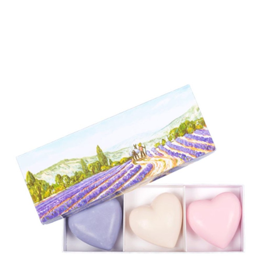 Soins La Savonnerie de Nyons Savon Solide | Coffret De 3 Savons Coeur